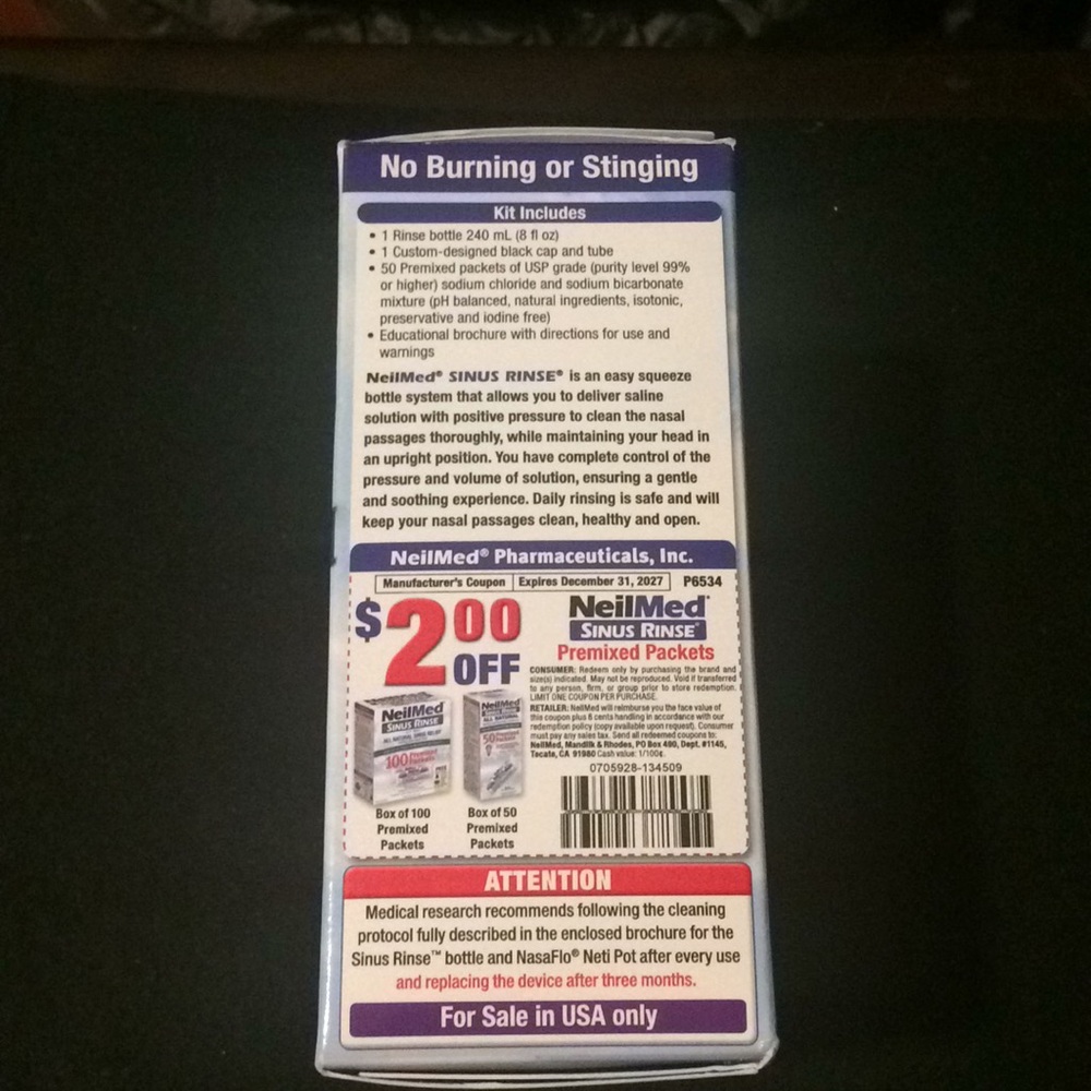 NeilMed Sinus Rinse Kit - Picture 3 of 4